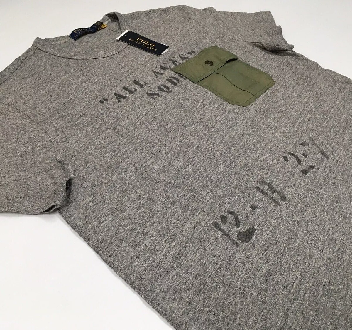Polo Ralph Lauren Sportsman Military Army Camp Paratrooper Training Tee T Shirt