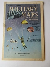 Hammond's Military Maps of All Theaters of operation Asia  Europe Korea - World