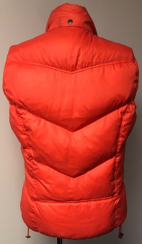 DIESEL AMAZING WOMEN'S MELLON PINK QUILTED PUFFER ZIP FRONT VEST SIZE M - Picture 3 of 11