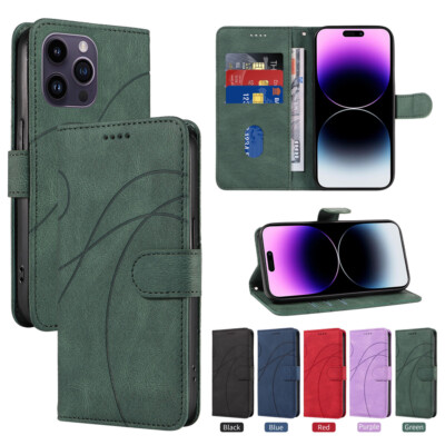 Magnetic Leather Flip Card Wallet Case For iPhone 17 Pro Max 16 15 14 13 12 11 7