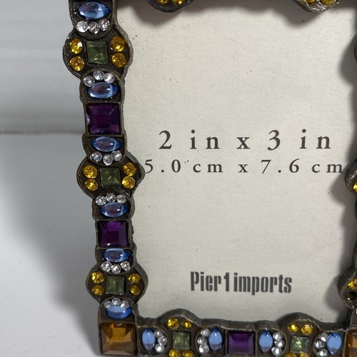 Pier 1 Imports Miniature Jeweled Picture Frames Set Of 2 - Picture 10 of 12