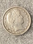 1899 Philadelphia Barber Quarter, AU Condition, Good Detail  — photo 7