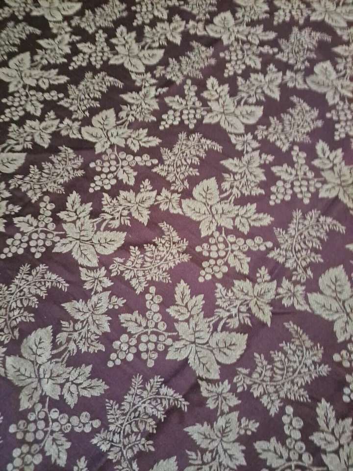 Martha Stewart Tablecloth Purple Grapes Fruit 2005 Y2K Satiny Rectangular 56x100 - Image 3 of 4