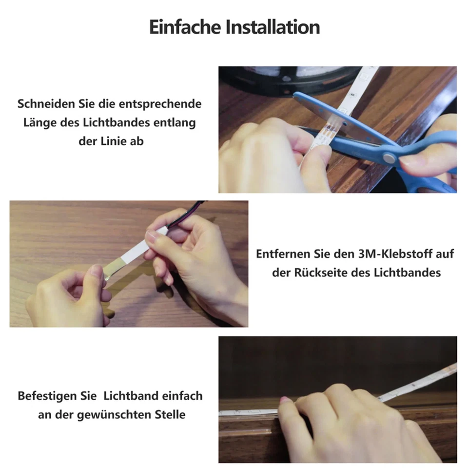 1-5m LED Band Backlight TV Hintergrund-Beleuchtung USB Licht Stripe Streifen RGB - Bild 4 von 4