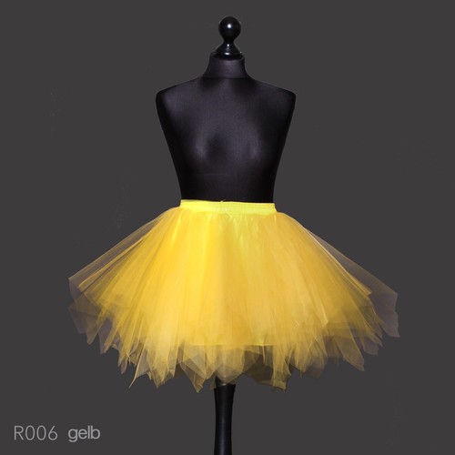 asymmetrische Tüllrock Tütü tiered steif Puffy Lolita Ballett 50cm lang 20LF - Bild 24 von 27