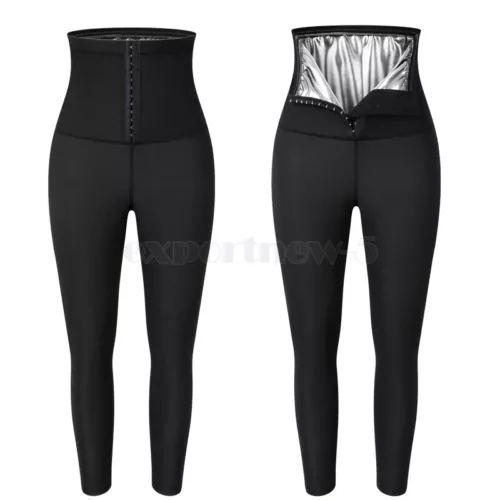 Sauna Leggings für Damen Jogginghose High Waist Kompressionsshorts Abnehmen Hot - Bild 43 von 43