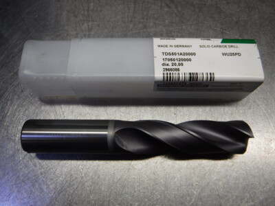 Widia 20mm 2 Flute Coolant Thru Carbide Drill TDS501A20000 WU25PD (LOC2083B)