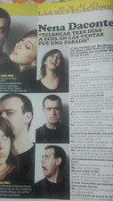 -Nena Daconte lote colección de artículos de revista