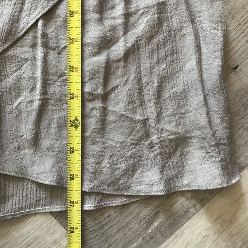 Boho Hippie Peasant manica svolazzante 3/4 stile avvolgente anteriore misto rayon/poliestere taglia Med - Foto 10 di 11