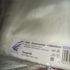 1 x Seidenschal 180x45cm 100%Seide Pongé 05  Seidenmalerei