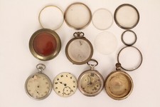 Taschenuhr Ersatzteile Uhrwerk Gehäuse um 1900 Geneva Zifferblatt Staubschutz