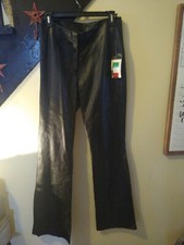Vintage Wilson  s Leather Black Pants Size 6 NWT