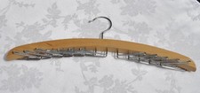 Closet Organizer Neck Ties Scarves Wood Jewelry Display Hanger 24 Handy Hooks