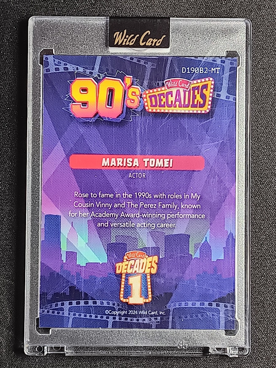 2024 Wild Card Decades 90's 1/1 Prizm #D190B2-MT Marisa Tomei