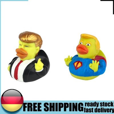 Novelty Trump Rubber Duck Baby Bath Toys Rubber Duckies for Kids (Slicked Back)