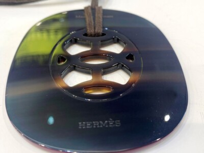 Hermes' Lift Buffalo Horn & Lacquered Wood Pendant | eBay