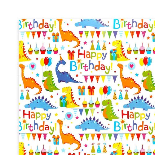 Dinosaur Box Packaging Paper Gift Wrapping Paper Birthday Gift Gift Wrapper - Picture 13 of 22