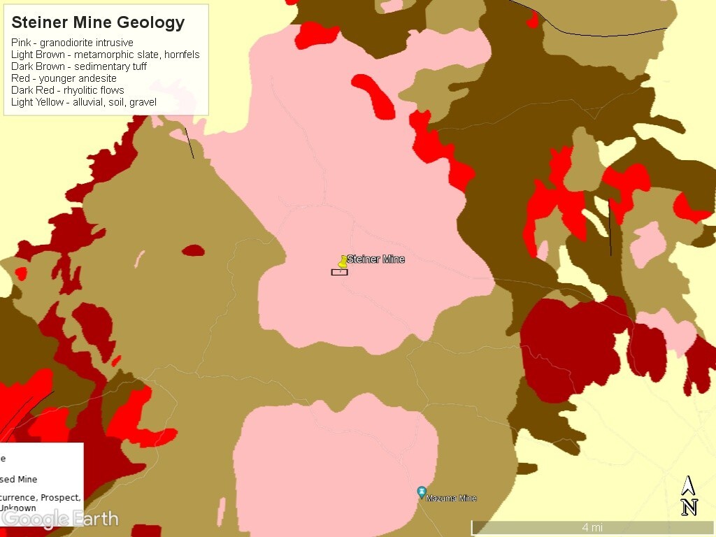 Steiner Mine near Lovelock Nevada Silver Gold Mining Claim with Big