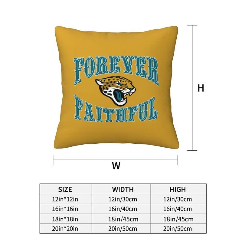 Jacksonville Jaguars Forever Faithful Throw Pillow Covers