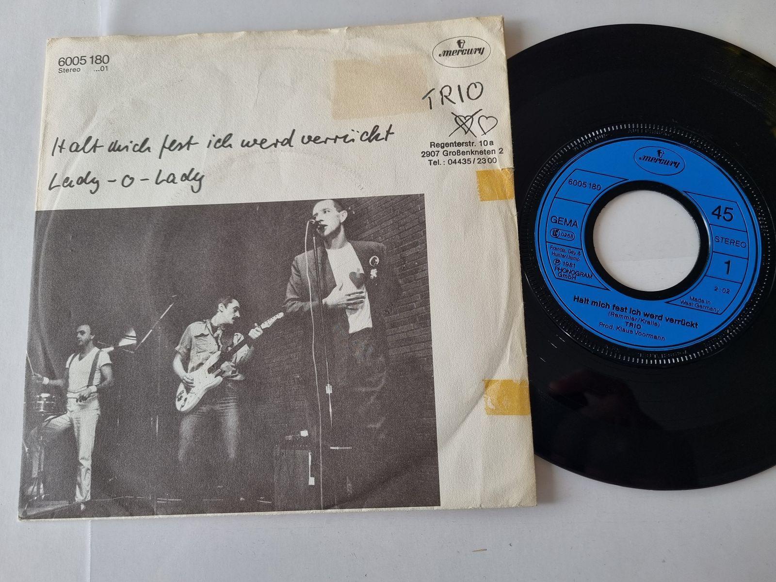 7"" Single Trio - Halt mich fest ich wird verrückt Vinyl Germany