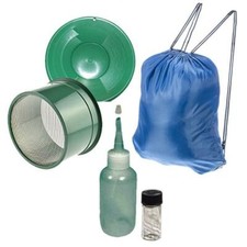 10" Green Gold Pans Panning Kit with Sniffer  Vial  More