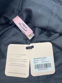 Agent Provocateur Deb Silk Grey Shorts AP4 Large NWT $420