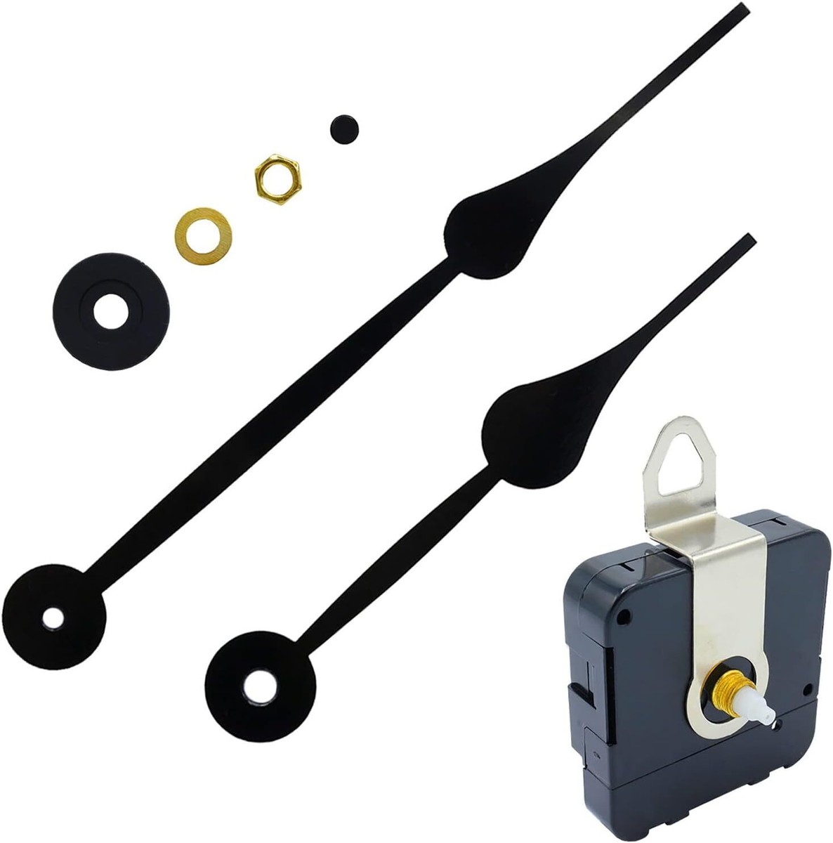 High Torque Long Shaft Quartz Clock Movement Mechanism Replacement