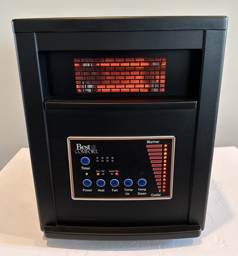 Best Comfort Space Heater 1500W 120V Quartz GD9215AR1 13” L x 16” W x 17”H Works - Picture 3 of 12