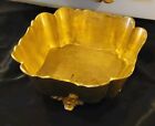 Mid Century Decorative Container Solid Brass Handmade in India 7.5" by 7.5"