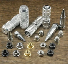 Chopper Bicycle 3/8" AXLE NUTS SPIKES PEGS Lowrider SchwinnStingray Cruiser Bike