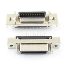 1Pcs SCSI Female 26 Pin MDR CN Type Straight 180 Degree DIP Connector Adapter