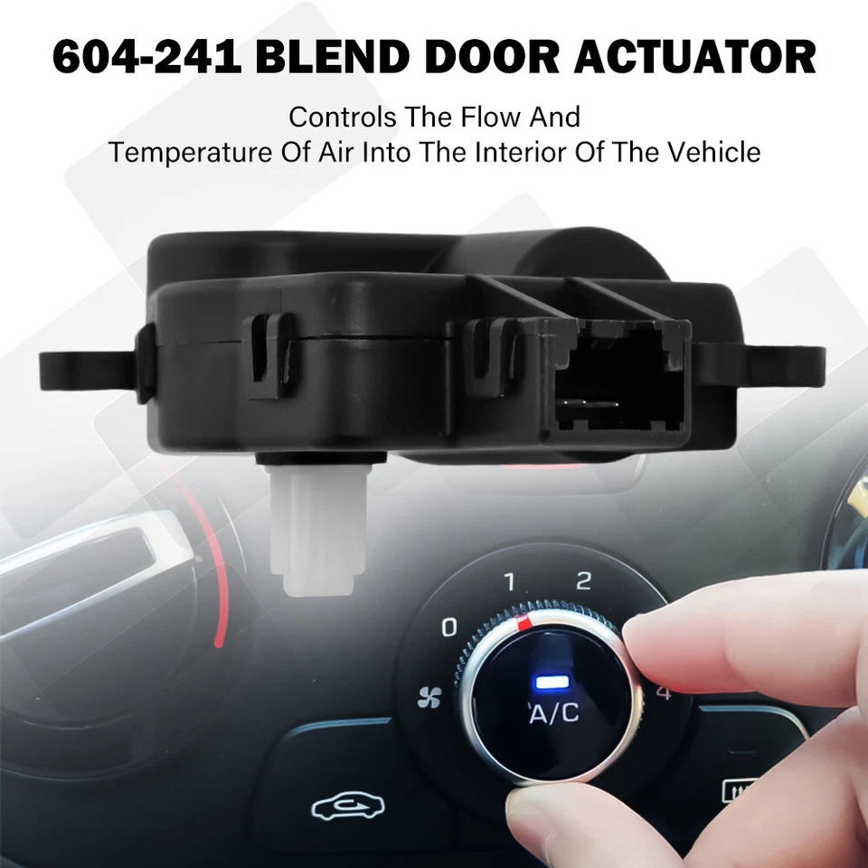 Actuador de puerta de mezcla de calefacción para Ford F-150 10-14 modo principal temperatura OE#604-241 Foto 3 de 4