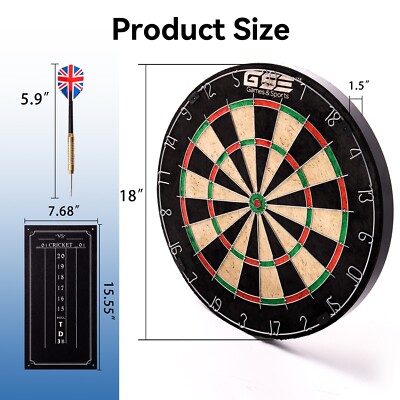Buy Professional Regulation Size Bristle Dart Board With