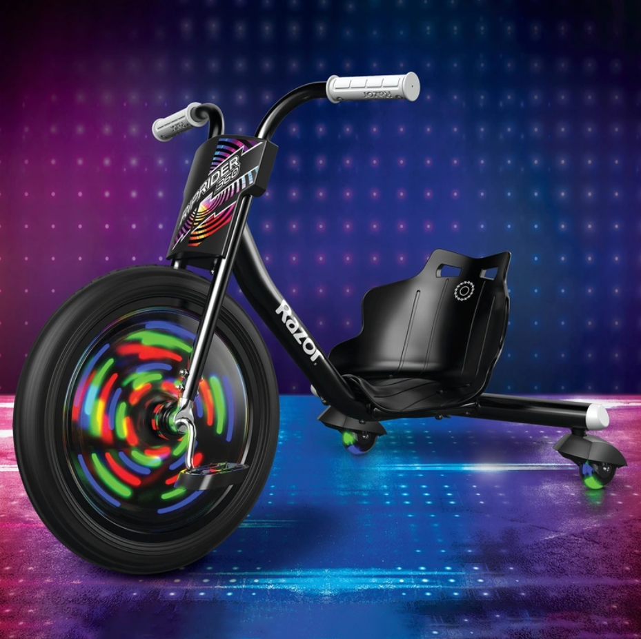 Razor RipRider 360 LED Trike bike kids children outdoors tricycle
