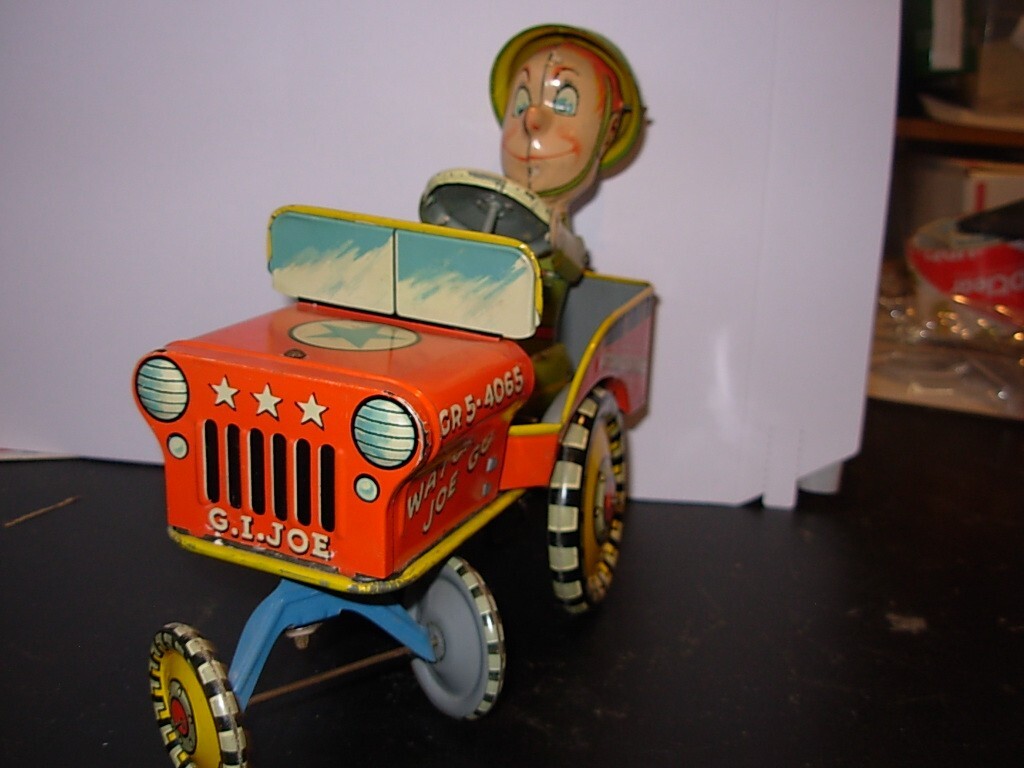 G.I. Joe Jeep Tin Toy CR5-4065 Atomic Brakes Supersonic Speed