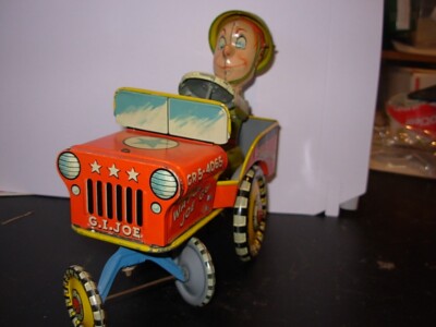 G.I. Joe Jeep Tin Toy CR5-4065 Atomic Brakes Supersonic Speed