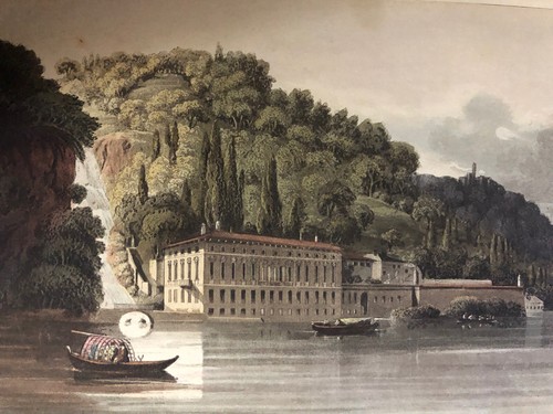 LOMBARDEI Farbaquatinta Villa PLINIANA See COMO 1820.Rudolph Ackermann - Bild 3 von 7