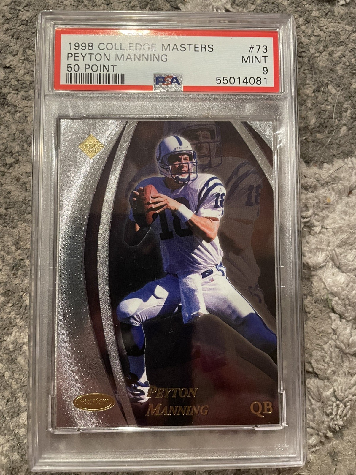 Peyton Manning Collector's Edge Masters Preview #73 50-Point