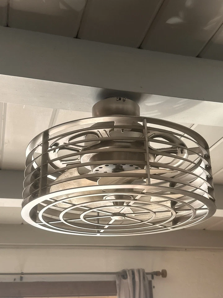 Savoy House Sea Side Ceiling Fan D’lier 14-325-FD-SN Satin Nickel Remote Control - Image 3 of 4