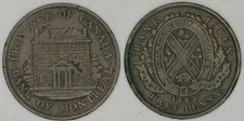Canada 1842 Bank of Montreal Half Penny Token