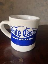 Vintage 1998 White Castle What You Crave Diner Style Coffee Mug Restaurant Ad