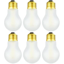Frosted A15 Led Bulb 8W Equal 75 Watt E26 Light Bulb Soft White 3000K Dimmabl...