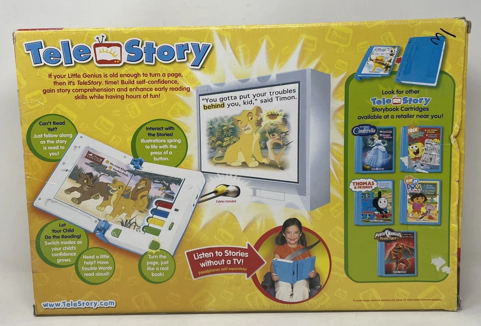Telestory Interactive Storybook System Disney Lion King Winnie the Pooh Learning - Image 2 of 4