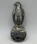 Old Farm Barn Find Antique Case Farm Tractor Eagle Globe Grille Emblem Badge — photo 3