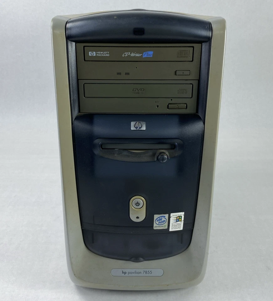 HP Pavilion 7855 MT Intel Pentium III 1,00 GHz 128 MB RAM sin disco duro sin sistema operativo Foto 2 de 4