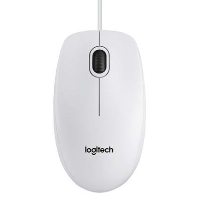 Logitech B100 optische Maus, USB, weiß