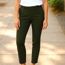 Quince | Ultra-Stretch Ponte Straight Leg Pants Olive Sz XS Career Professional