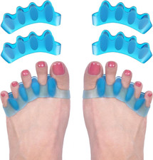 ROOCKE 4 Pcs Gel Toe Spacers for Women,Correct Hammer Toe Bunion Corrector for M