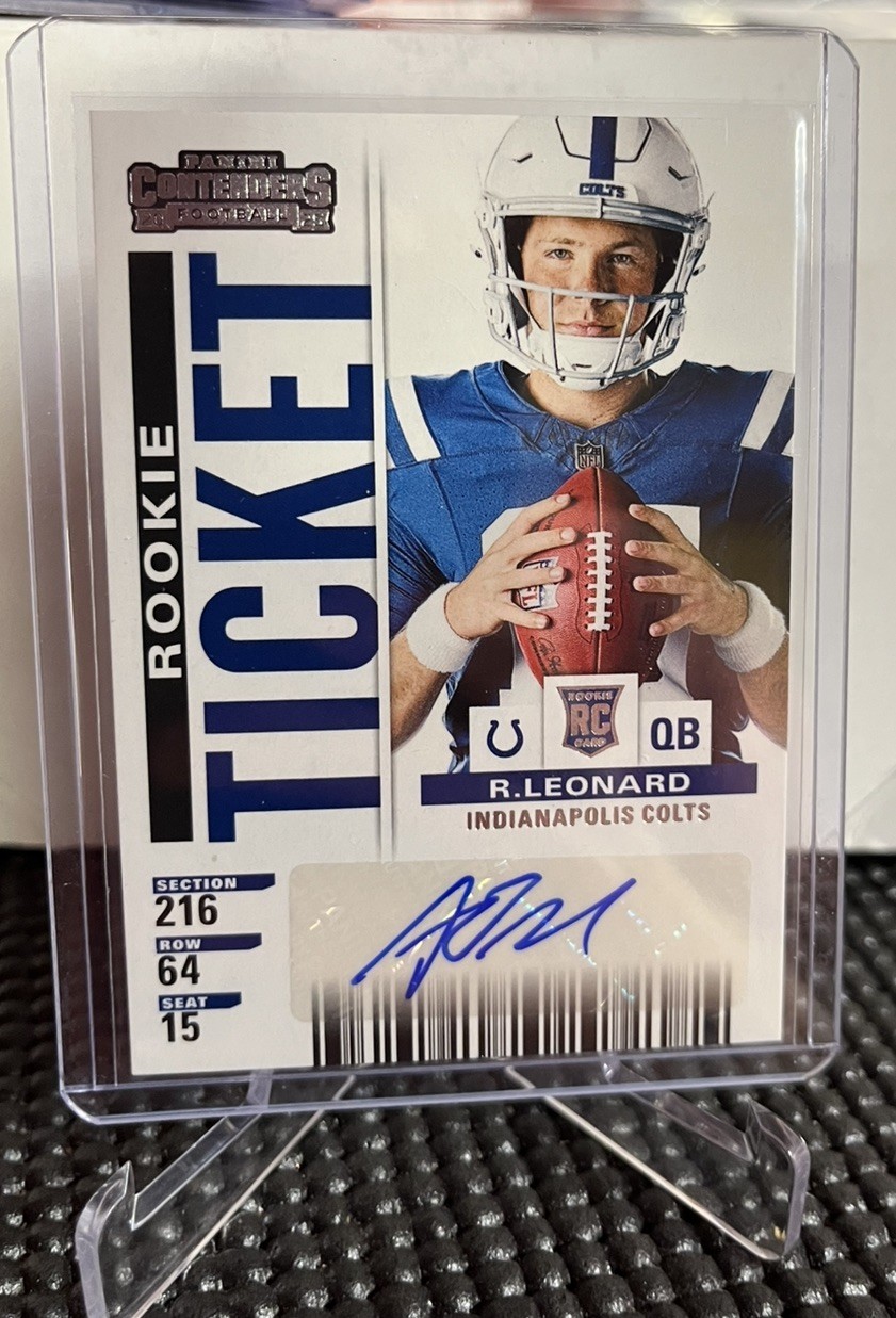 Panini Select 2025 Riley Leonard Indianapolis Colts Rookie Ticket Auto #42