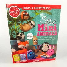 NEW Klutz Sew Mini Animals Craft Book & Creative Kit (K810644) Stitch Plushes
